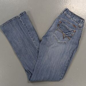 H & G size 11 juniors denim flare jeans